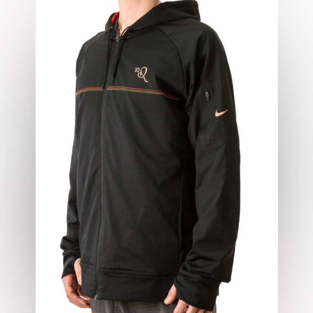 Nike Black Hooded Jacket for Men